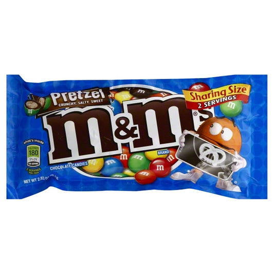 M&M's Milk Chocolate Pretzel Sharing Size; 2.83 Ounces; 24 Per Box; 6 Per Case