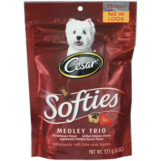 Cesar Dog Treats Softies Medley; 6 Ounce; 8 Per Case