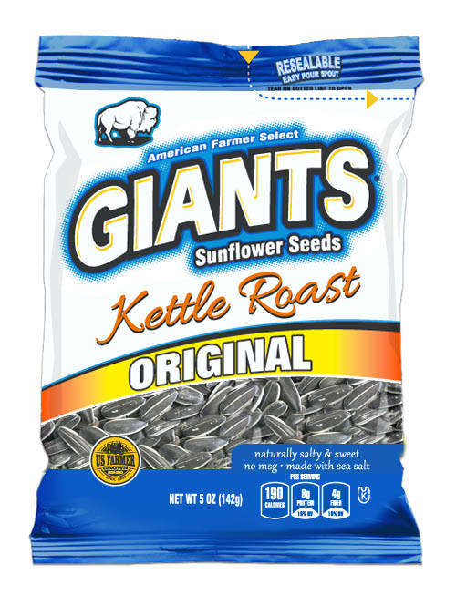 Giant Snack Inc Giants Kettle Roast Sweet & Salty Seeds; 5 Ounces; 12 Per Case