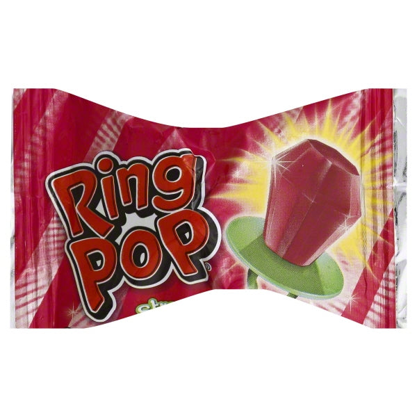 Bazooka Ring Pop Fruit Flavored Candy Lollipop Variety Pack; 0.5 Ounce; 24 Per Box; 24 Per Case