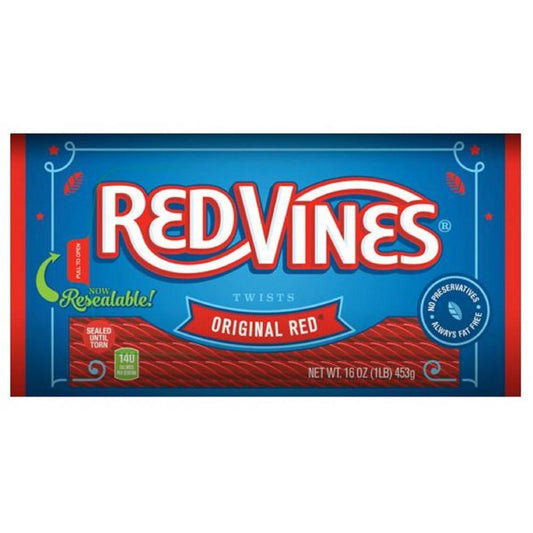Red Vines Twists Original Red; 16 Ounces; 12 Per Case - High Mart Wholesale