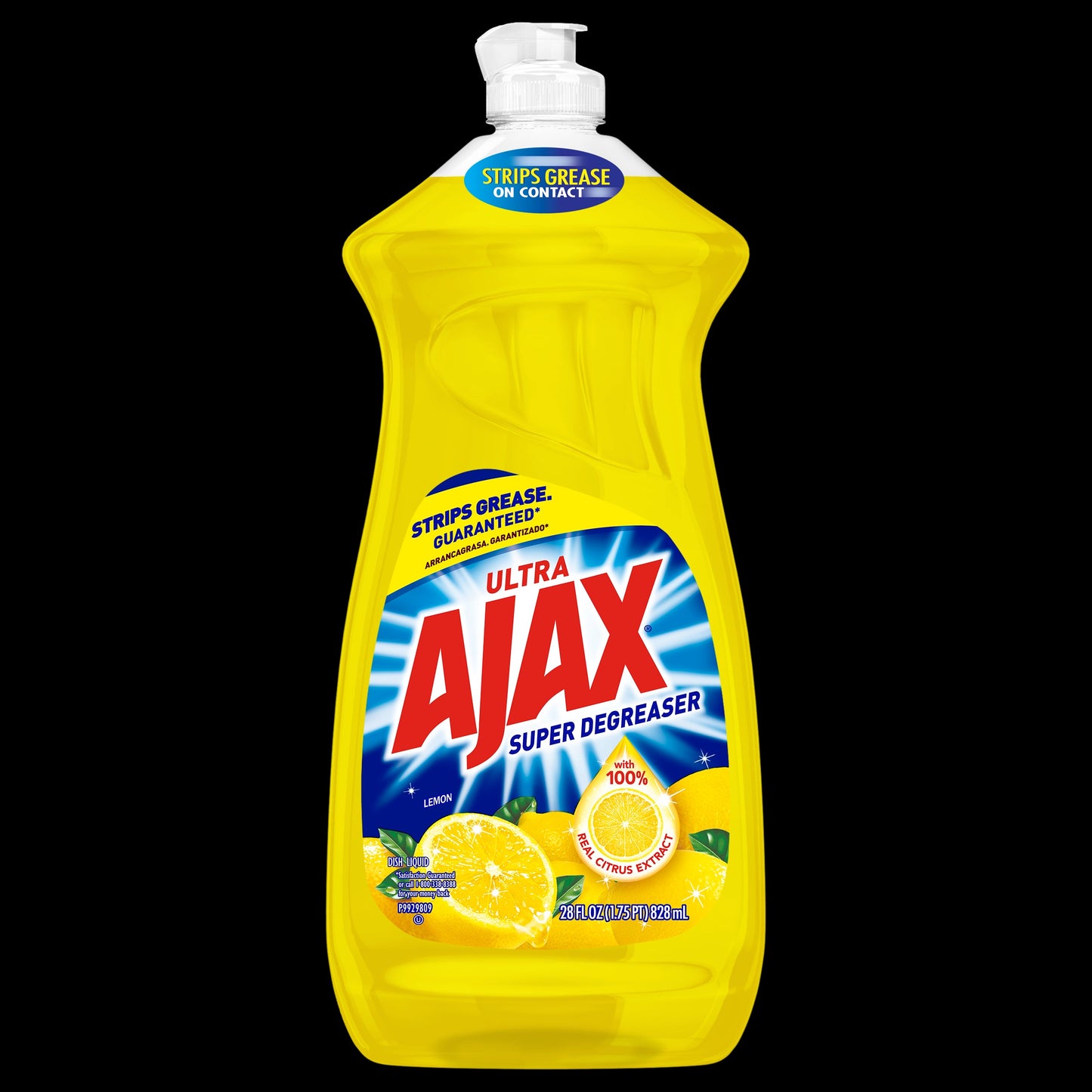 Ajax Original Dishwashing Liquid Lemon; 28 Fluid Ounces; 9 Per Case