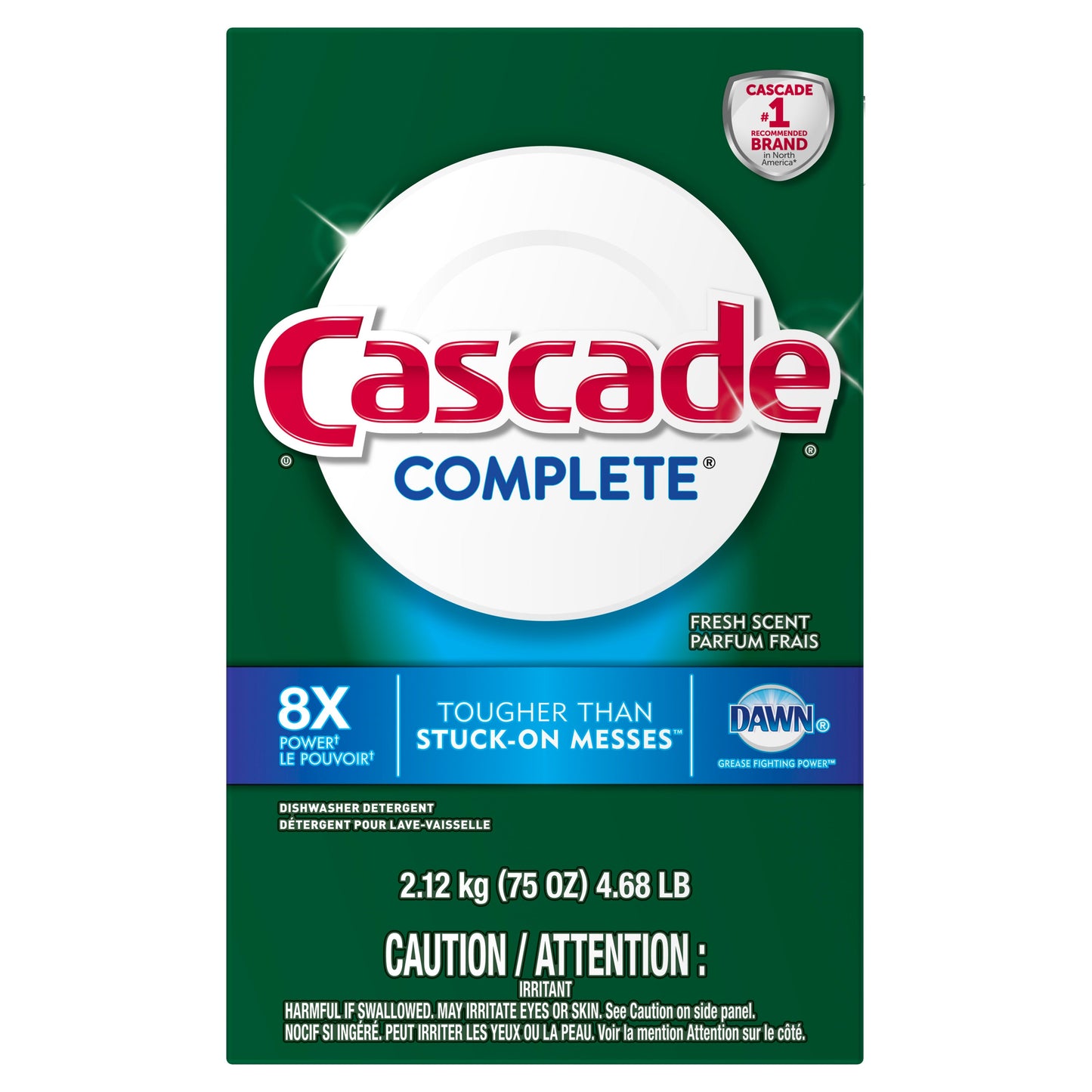 Cascade Complete Powder Fresh Granules; 4.68 Pounds; 7 Per Case