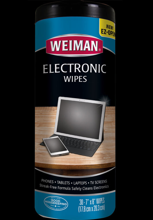 Weiman Products Electronic Wipes; 30 Count; 4 Per Case - High Mart Wholesale