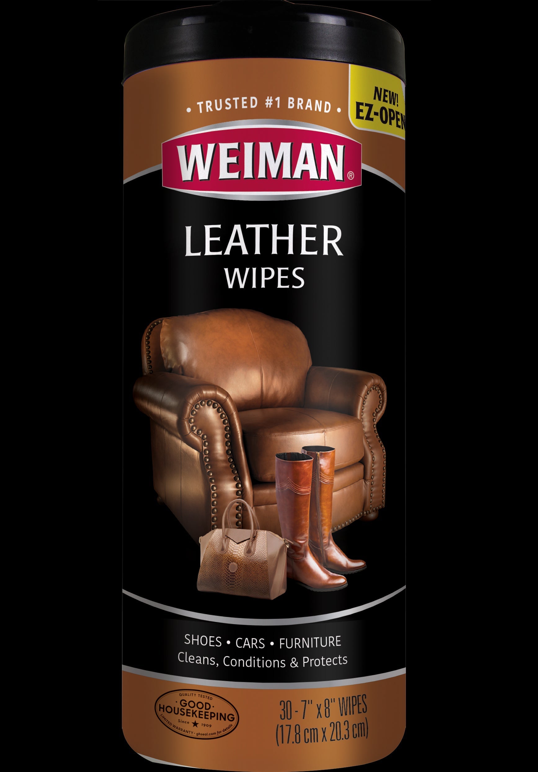 Weiman Products Leather Wipes; 30 Count; 4 Per Case - High Mart Wholesale
