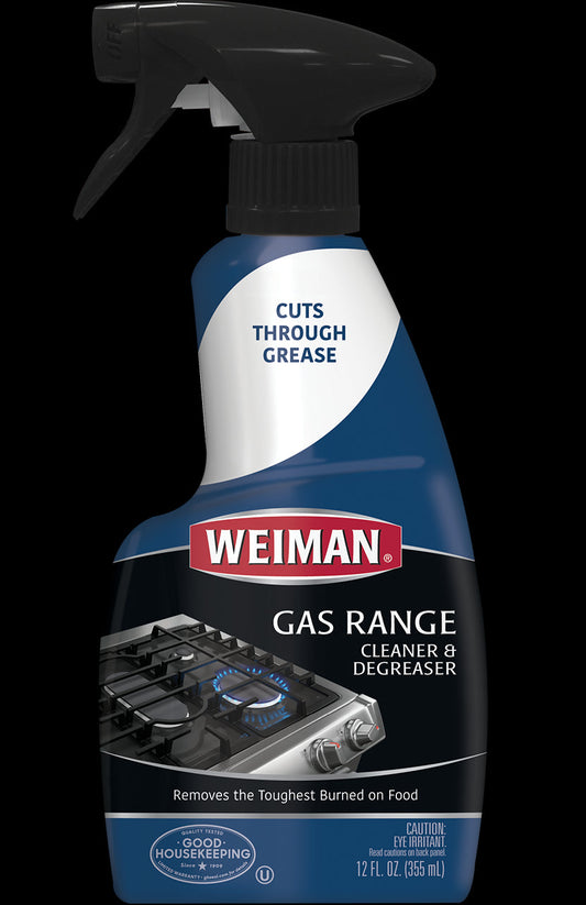 Weiman Products Gas Range Cleaner & Degreaser; 12 Fluid Ounces; 6 Per Case - High Mart Wholesale