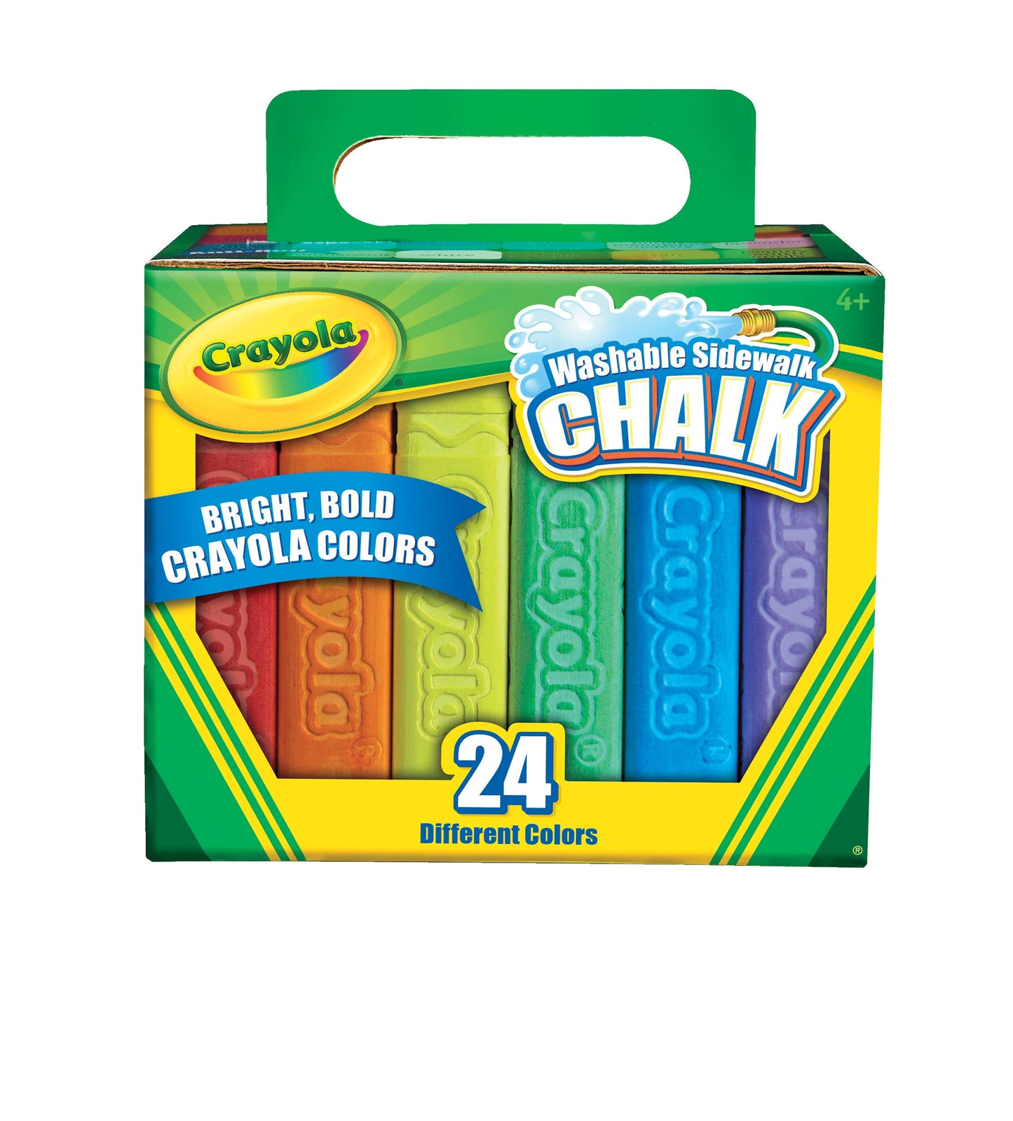 Crayola Sidewalk Chalk Anti-Roll 24; 4 Count; 1 Per Box; 1 Per Case - High Mart Wholesale