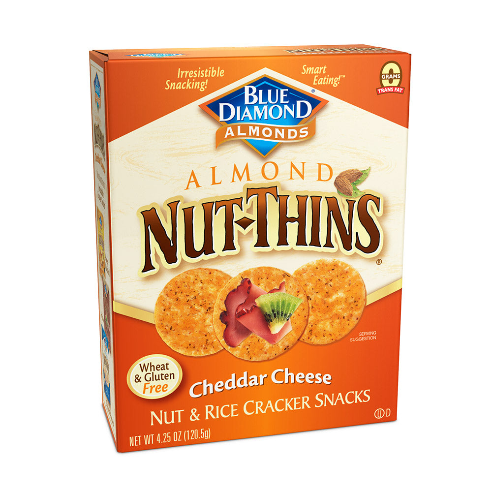 Blue Diamond Almonds Crackers Cheddar Cheese 4.25Oz; 4.25 Ounces; 12 Per Case - High Mart Wholesale