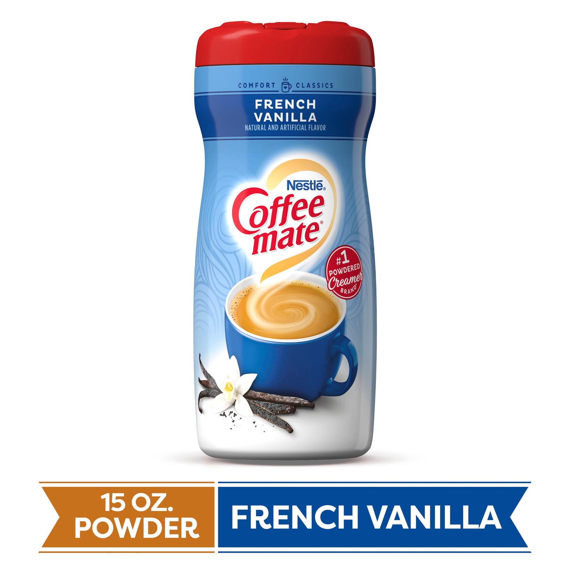 Coffee Mate French Vanilla Powder Creamer; 15 Ounces; 6 Per Case - High Mart Wholesale