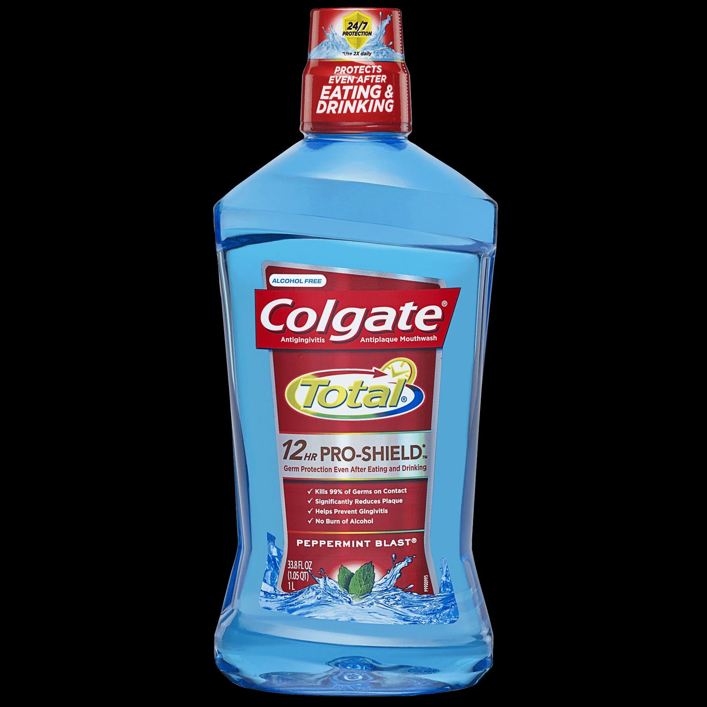 Colgate Total 12 Hour Pro-Shield Peppermint Blast Mouthwash; 33.8 Fluid Ounces; 6 Per Case