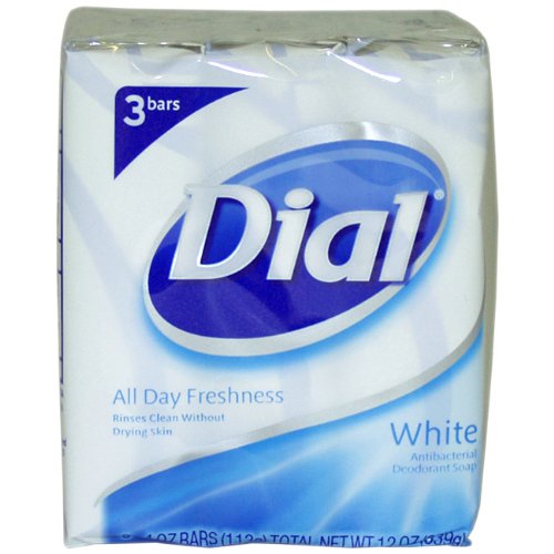 Dial Bar Soap White; 3 Count; 1 Per Box; 12 Per Case