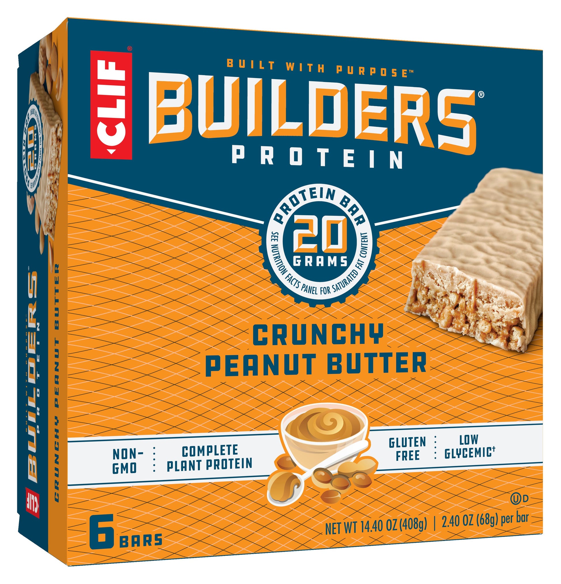 Builder's Bar Clif Builders Crunchy Peanut Butter 6 Pack; 14.4 Ounces; 6 Per Case - High Mart Wholesale