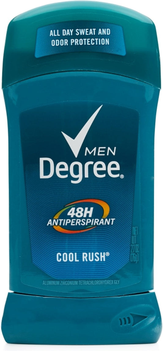 Degree Men Dry Protection Body Heat Activated Cool Rush 48 Hour Anti-Perspirant; 2.7 Fluid Ounces; 6 Per Box; 2 Per Case