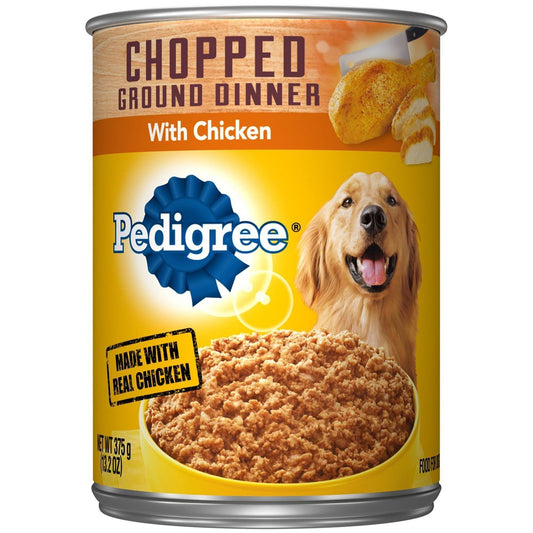 Pedigree Dog Food Chopped Chicken; 13.2 Ounces; 12 Per Case