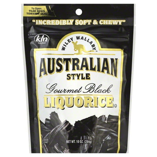 Wiley Wallaby Black Liquorice 10 Oz; 10 Ounces; 10 Per Case