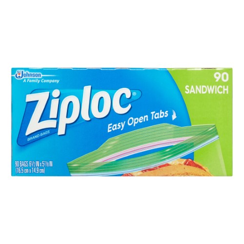 Ziploc Sandwich Bag; 90 Count; 12 Per Case