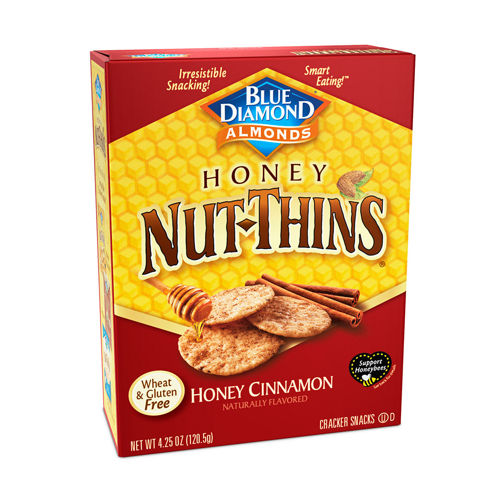 Blue Diamond Almonds Crackers Honey Cinnamon; 4.25 Ounces; 12 Per Case - High Mart Wholesale