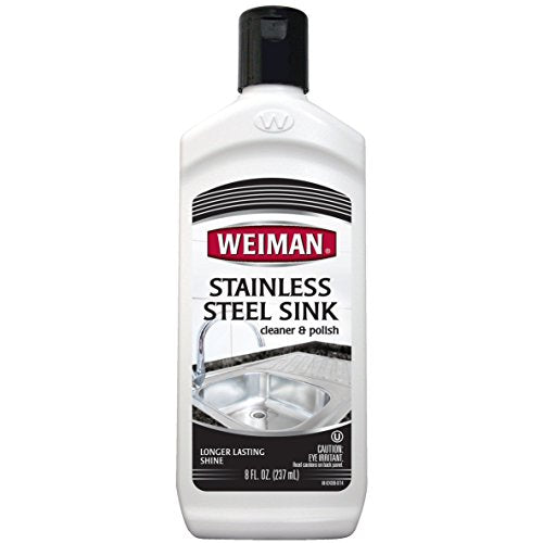 Weiman Products Stainless Steel Sink Cleaner; 8 Ounce; 6 Per Case - High Mart Wholesale