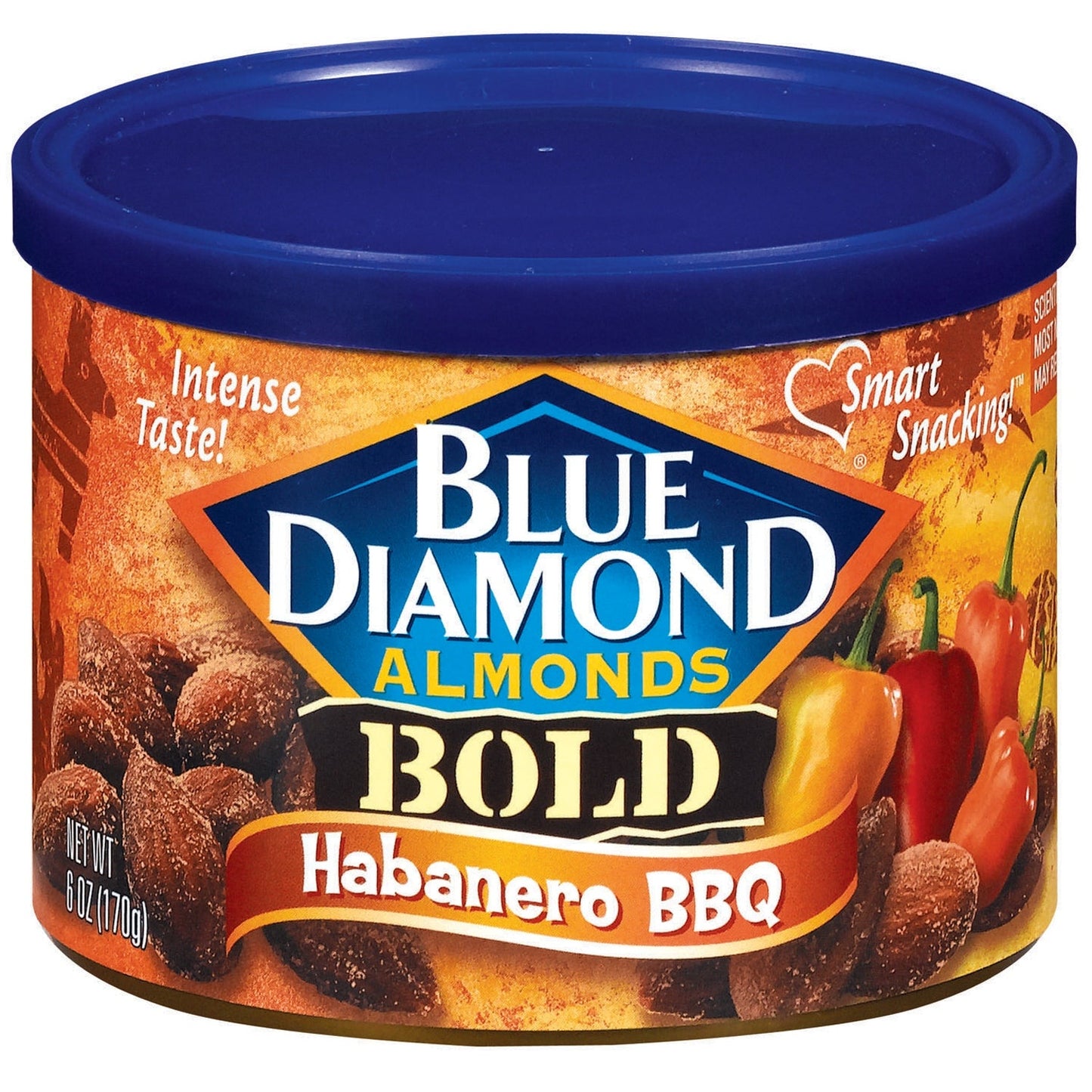 Blue Diamond Almonds Almonds Habanero Barbecue Bold; 6 Ounces; 12 Per Case - High Mart Wholesale