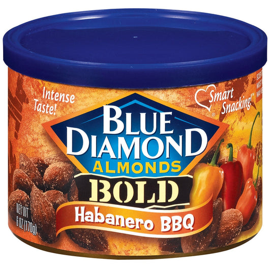 Blue Diamond Almonds Almonds Habanero Barbecue Bold; 6 Ounces; 12 Per Case - High Mart Wholesale