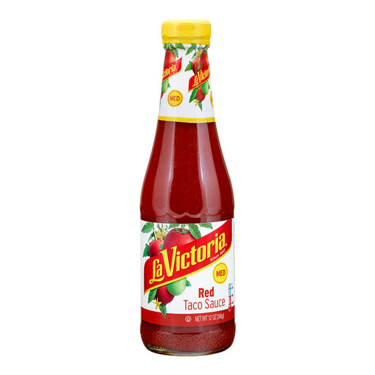 La Victoria Sauce Red Taco Medium Retail; 12 Ounces; 12 Per Case - High Mart Wholesale