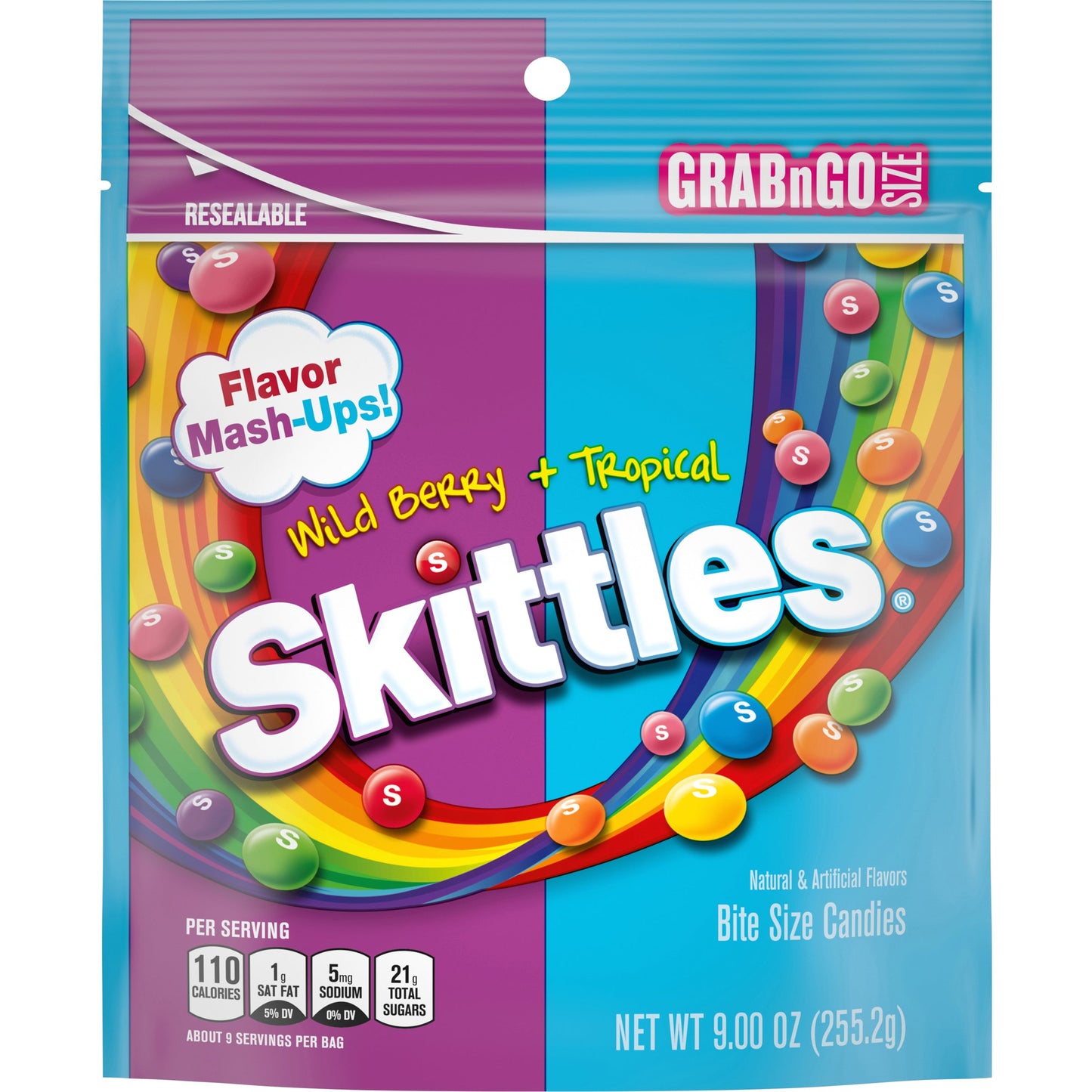 Skittles Mash Ups Stand Up Bags; 9 Ounce; 8 Per Case