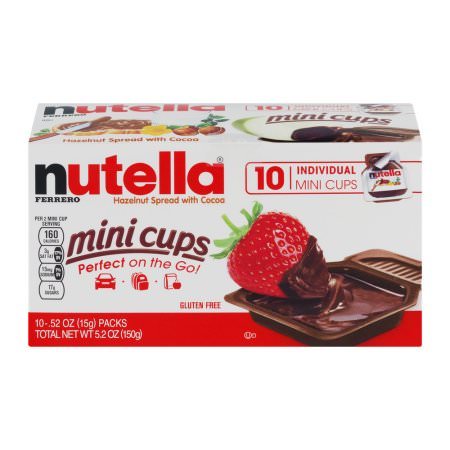 Nutella Hazelnut Spread Mini Cups; 5.2 Ounce; 12 Per Case