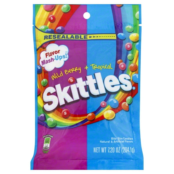 Skittles Peg Bag Mash-Ups; 7.2 Ounces; 12 Per Case