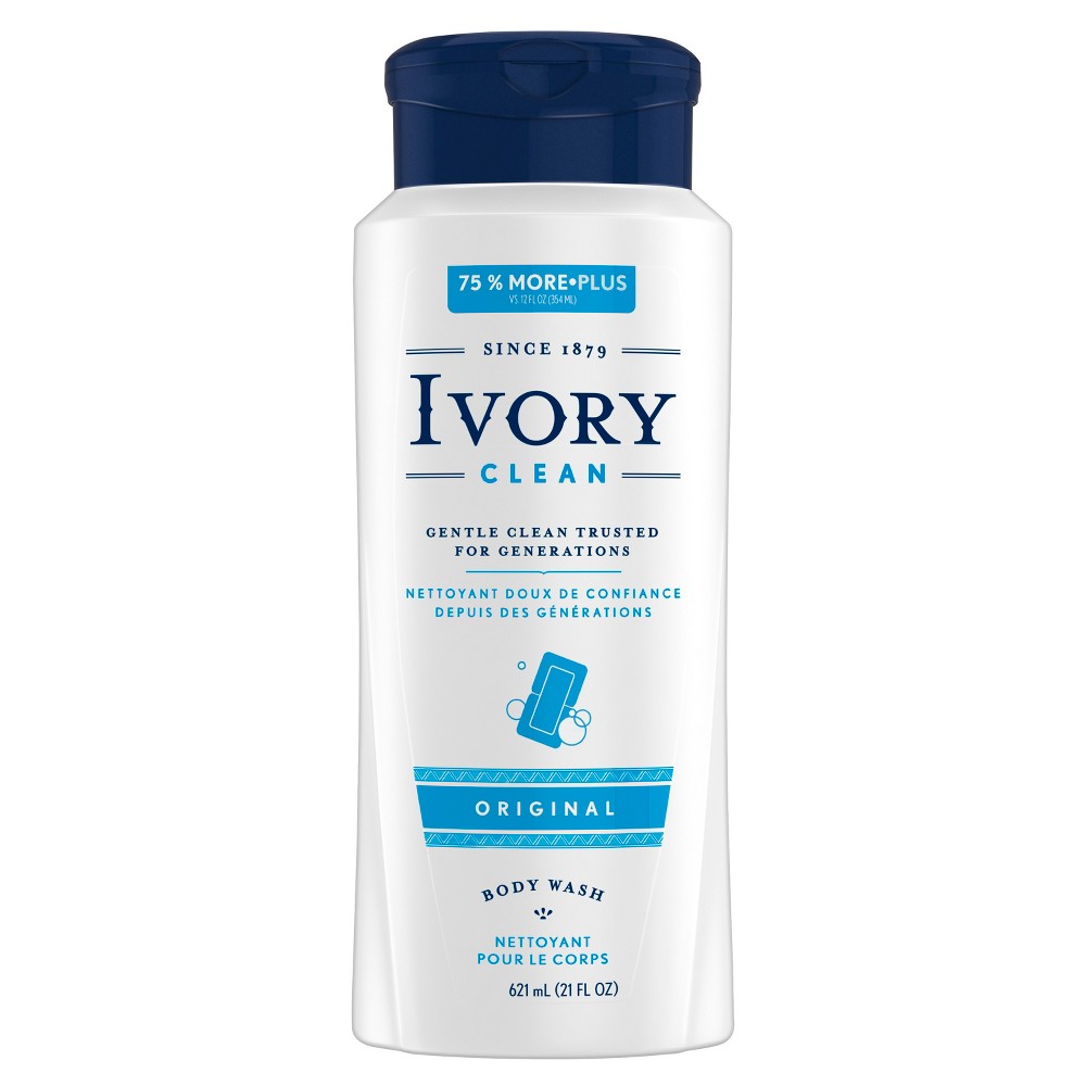 Ivory Shower & Bath Liquid Body Wash; 21 Fluid Ounce; 4 Per Case