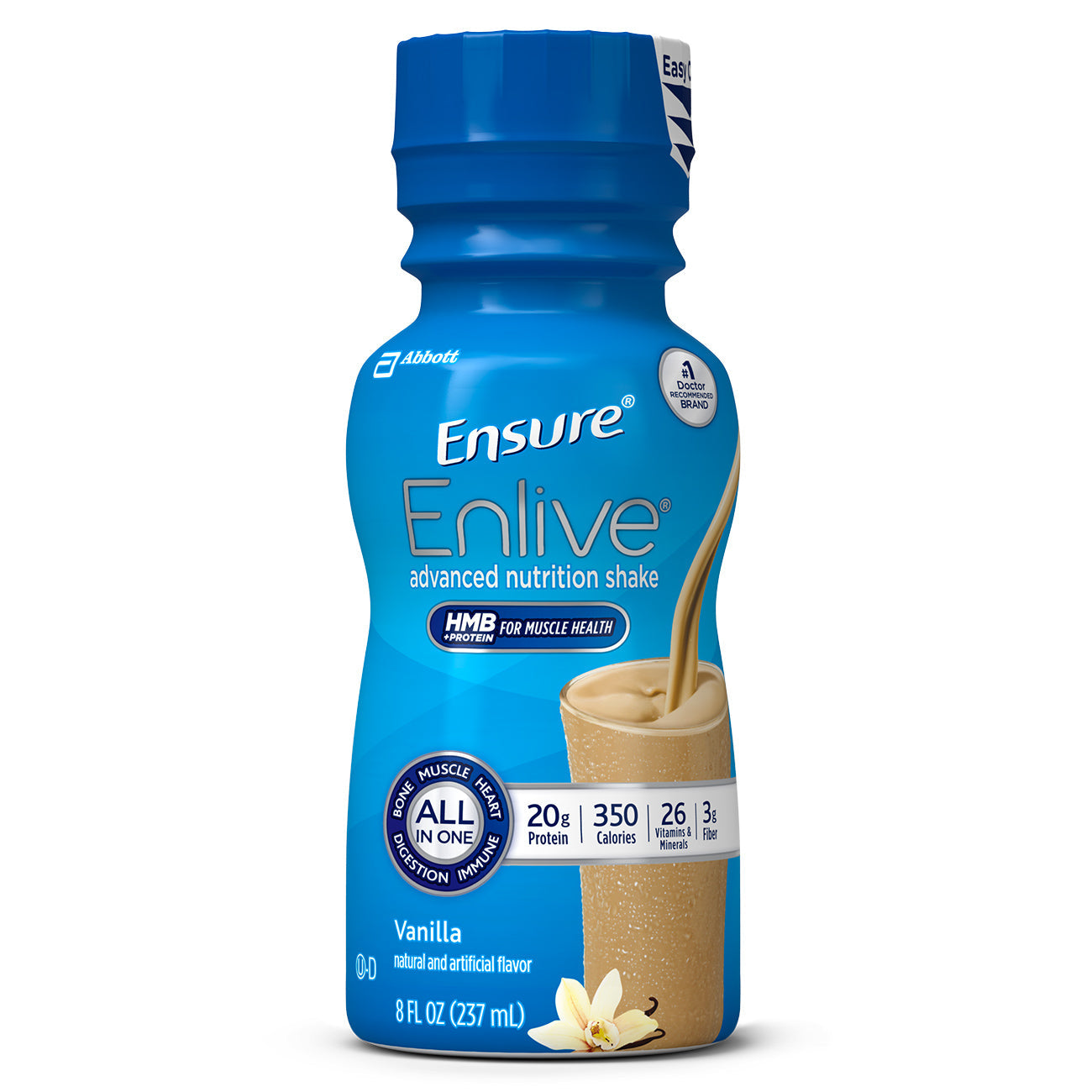 Ensure Enlive Vanilla 8Oz; 8 Fluid Ounces; 12 Per Case - High Mart Wholesale