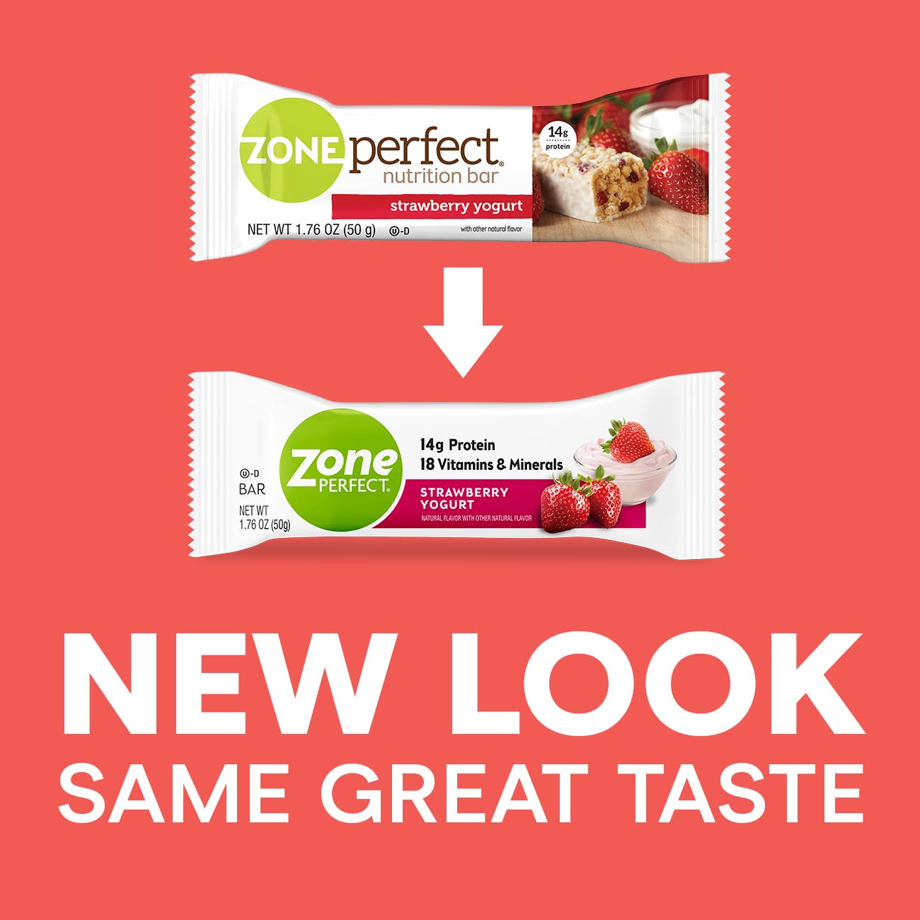 Zoneperfect Strawberry Yogurt 50 Gram Bar; 1.76 Ounce; 12 Per Box; 3 Per Case - High Mart Wholesale