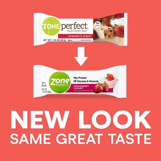 Zoneperfect Strawberry Yogurt 50 Gram Bar; 1.76 Ounce; 12 Per Box; 3 Per Case - High Mart Wholesale