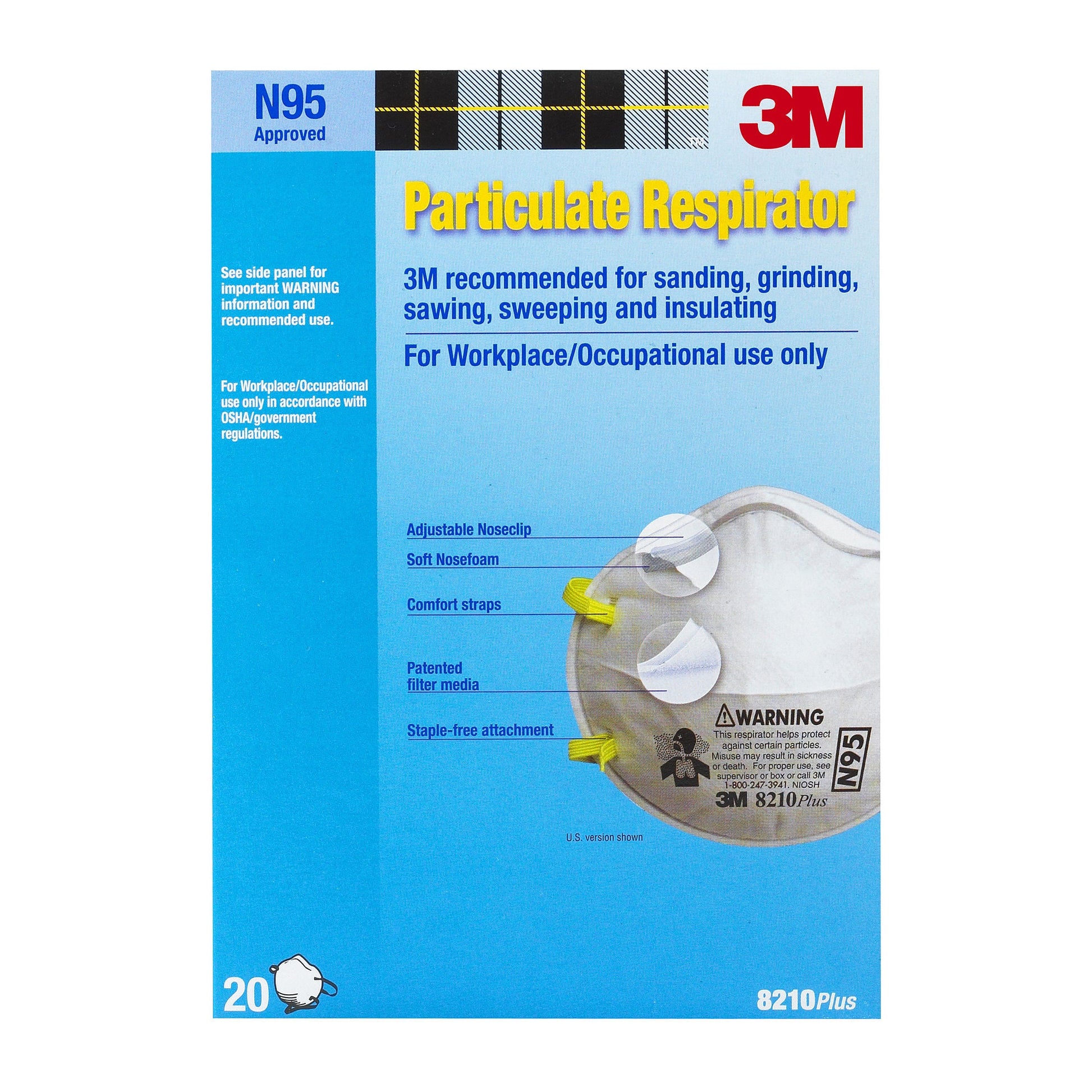 3M Particulate Respirator; 20 Count; 8 Per Case - High Mart Wholesale