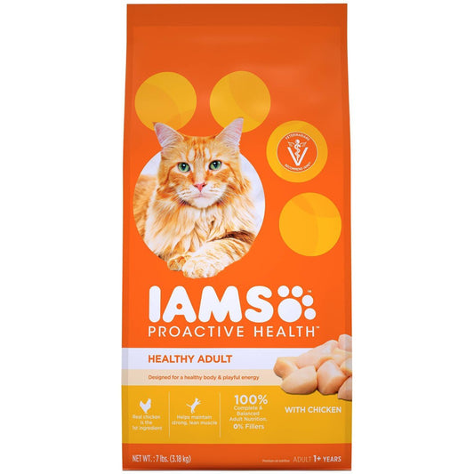 Iams Proactive Health Original Chicken Cat Food; 7 Pounds; 4 Per Case