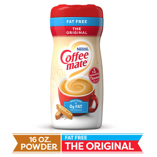 Coffee Mate Fat Free The Original Powder Creamer; 16 Ounces; 12 Per Case - High Mart Wholesale
