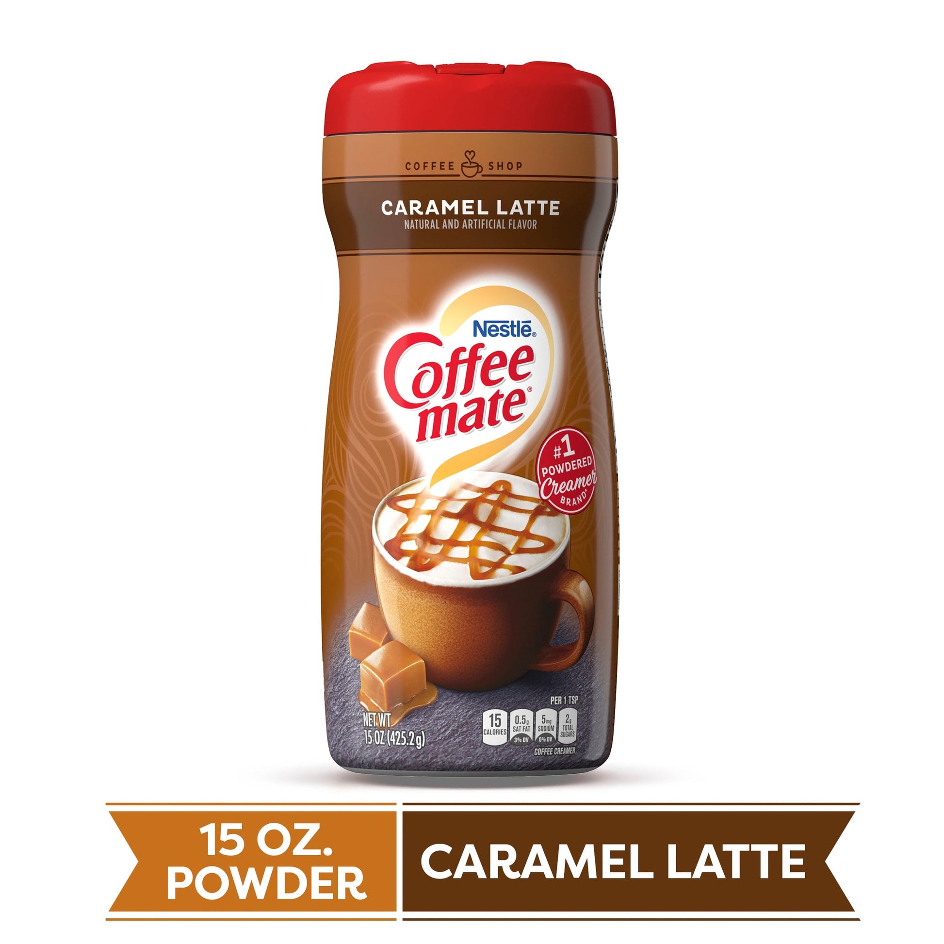 Coffee-Mate Caramel Macchiato Powder Creamer; 15 Ounces; 6 Per Case - High Mart Wholesale