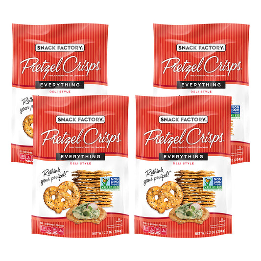 Snack Factory Pretzel Crisps Everything; 7.2 Ounces; 12 Per Case - High Mart Wholesale