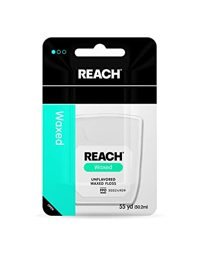 Reach Waxed Dental Floss Unflavored; 55 Yard; 6 Per Box; 6 Per Case