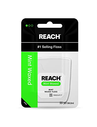 Reach Dental Floss Mint Waxed; 55 Yard; 6 Per Box; 6 Per Case - High Mart Wholesale