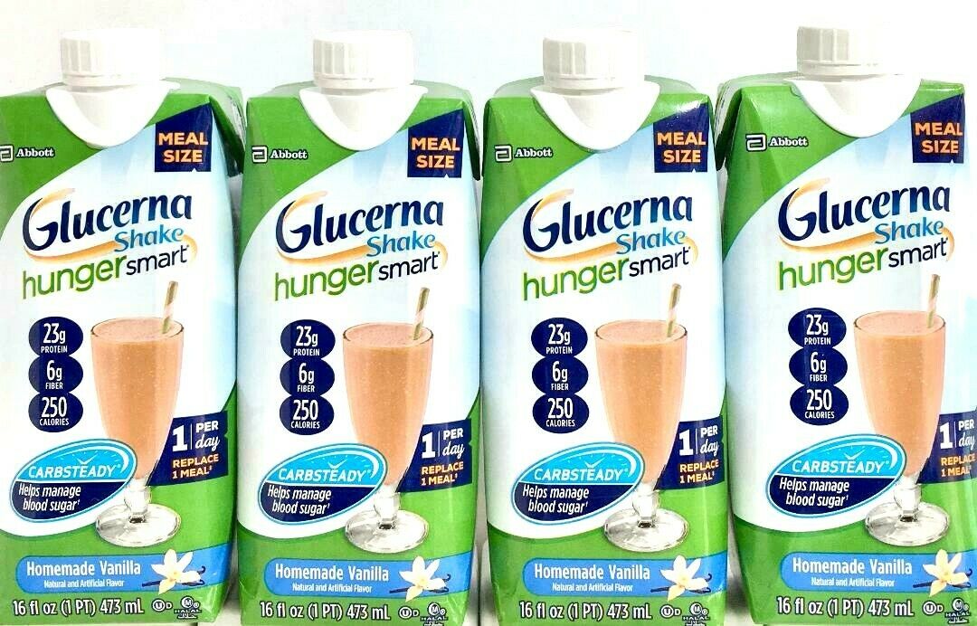 Glucerna Hunger Smart Shake Vanilla Tetra; 16 Fluid Ounce; 4 Per Box; 3 Per Case - High Mart Wholesale