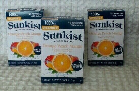 Sunkist Orange Peach Mango; 6 Count; 12 Per Case - High Mart Wholesale