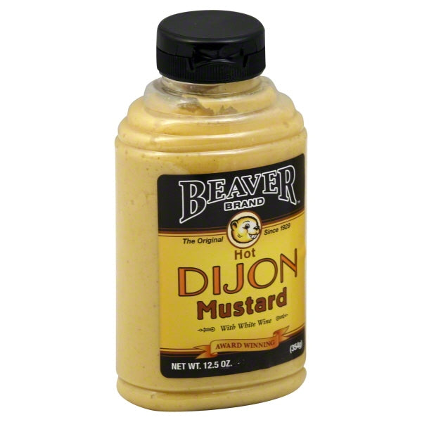 Beaver Dijon With Wine Mustard Bottle; 12.5 Ounce; 6 Per Case - High Mart Wholesale