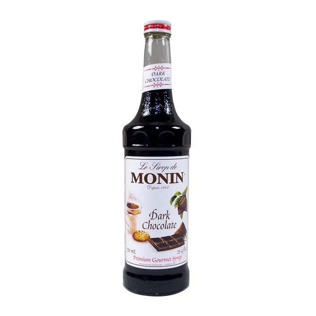 Monin Dark Chocolate Syrup; 750 Milileter; 12 Per Case - High Mart Wholesale