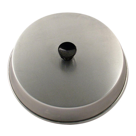 American Metalcraft 10 Inch Inner Diameter Basting Cover 2 Inch Black Bakelite Knob Aluminum Cover; 1 Each - High Mart Wholesale