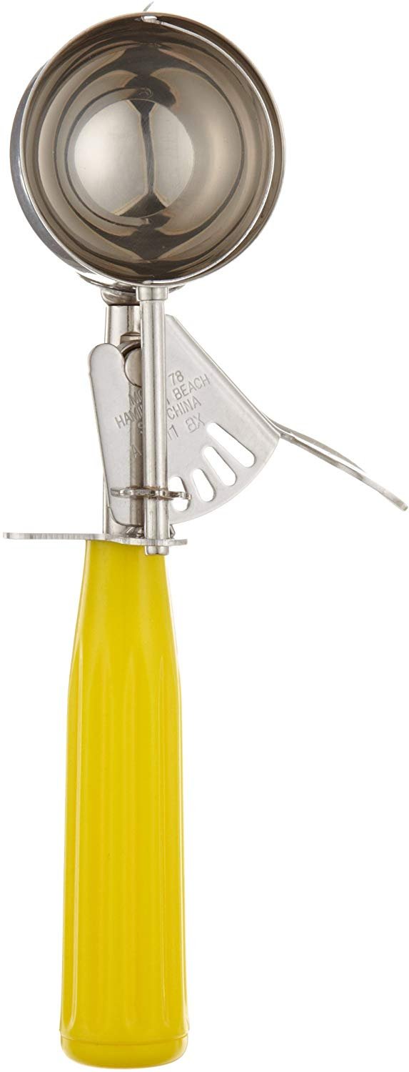 Hamilton Beach 2 Ounce Stainless Steel Yellow Disher; 1 Each
