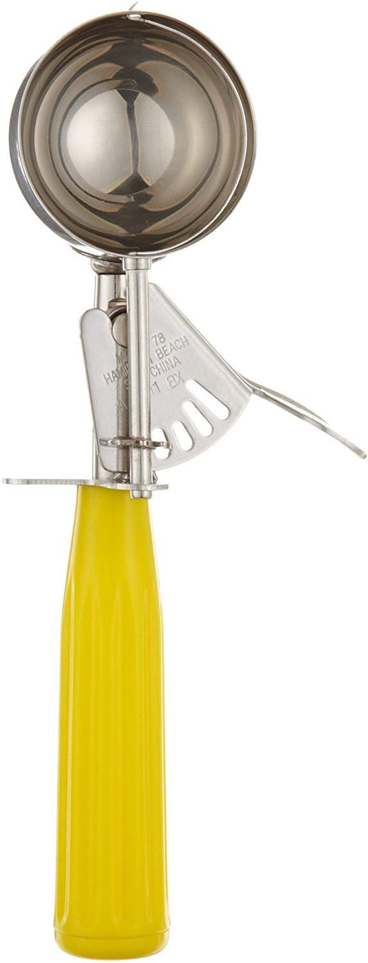Hamilton Beach 2 Ounce Stainless Steel Yellow Disher; 1 Each