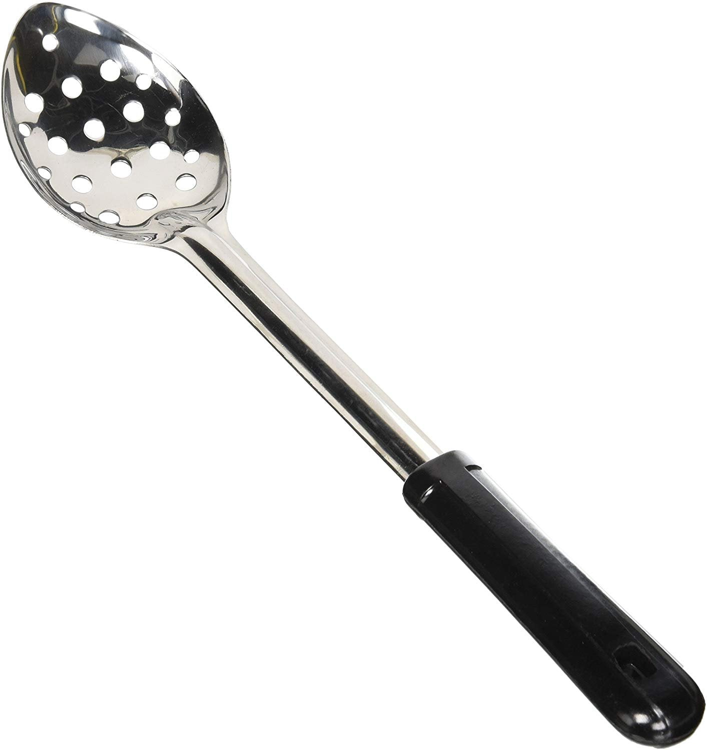 Winco 13 Inches Perforated Basting Spoon Stainless Steel; 12 Each; 1 Per Case - High Mart Wholesale