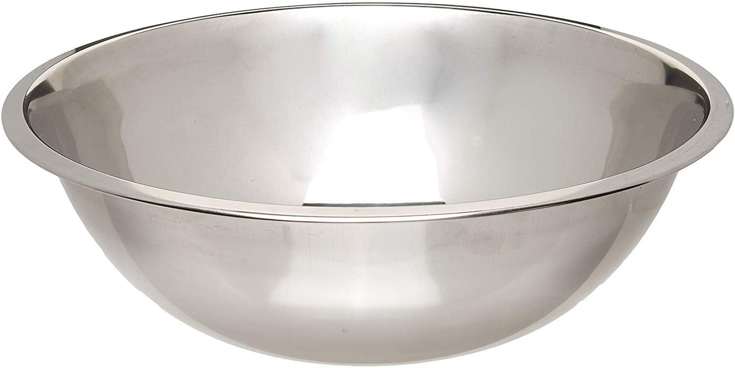 Winco 8 Quart Economy Mixing Bowl Stainless Steel 13 1/4 Diameter X 4 1/8 H; 1 Each - High Mart Wholesale