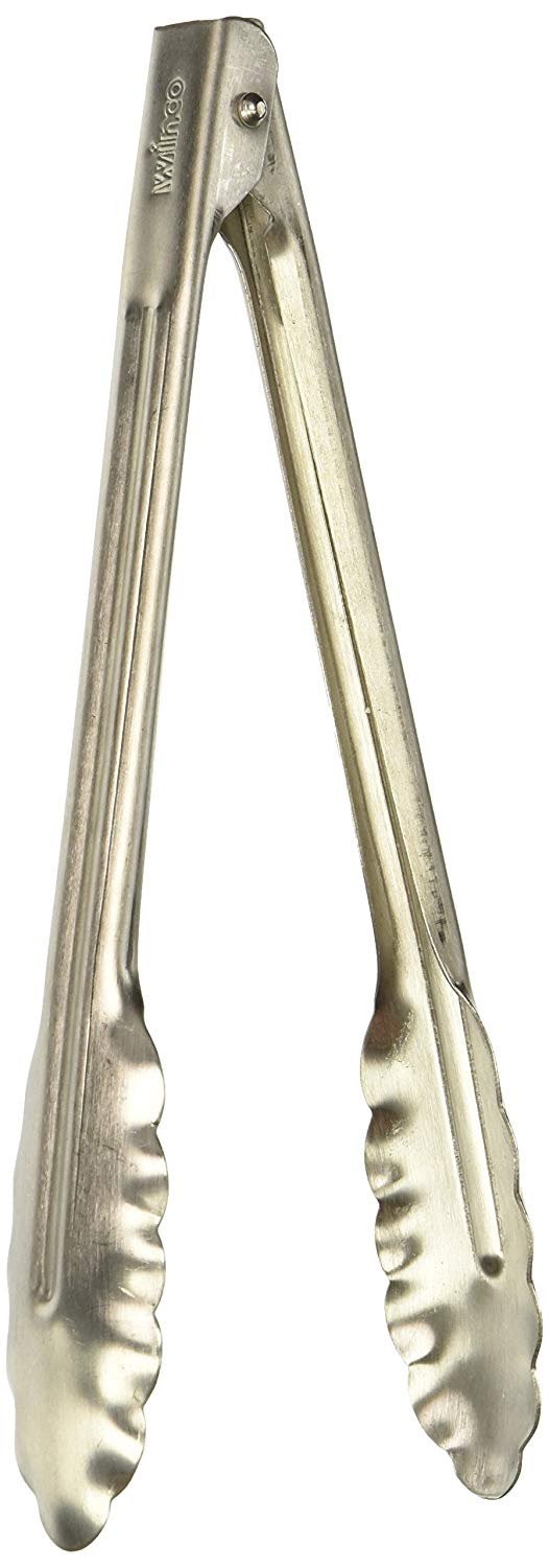 Winco 9 Inch Stainless Steel Heavy Weight Utility Tong; 1 Each - High Mart Wholesale