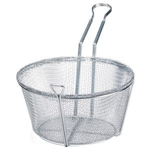 Winco Fry Basket Round 8 Inch Steel; 20 Each; 1 Per Case - High Mart Wholesale